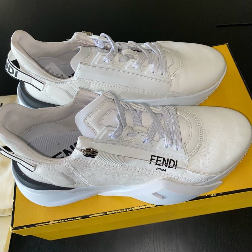 Fendi Flow Side Zip Trainer Sneakers